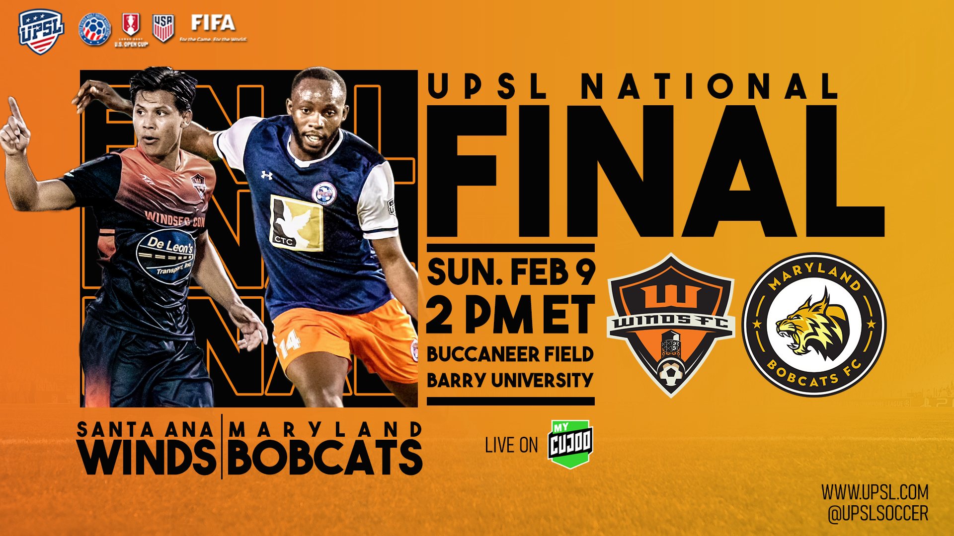 United Premier Soccer League National Final is LIVE TODAY on